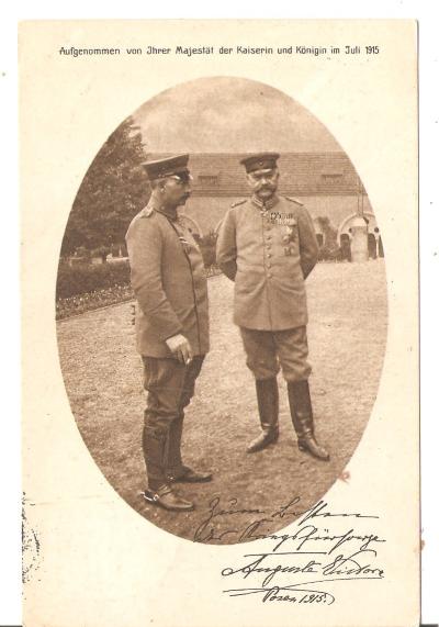 WWI Postcard German Kaiser Red Cross