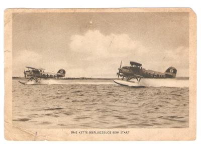 WWII German Postcard Seaplanes 