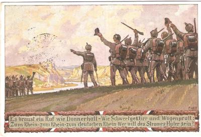 WWI Picture Postcard Soldiers Regimental Marked