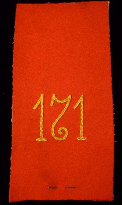 WWI 171st Infantry Shoulder Board 