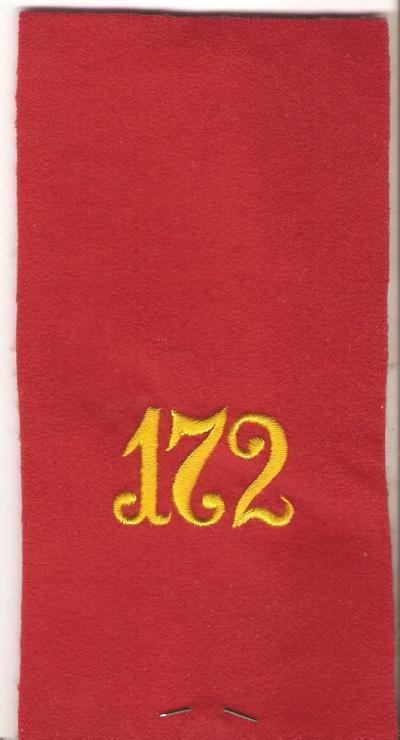 WWI German 172nd Infantry Shoulder Board