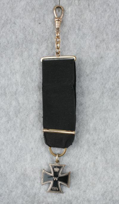 WWI German Iron Cross Unit Marked Fob