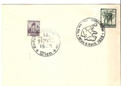 Austrian German Anschluss Envelope 1938