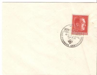 Hitler's Birthday FÃ¼hrertag Envelope 1938