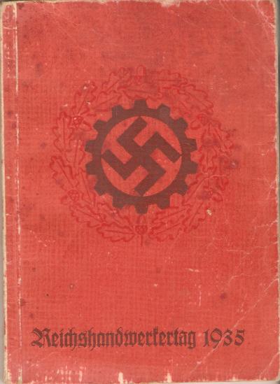 German DAF Reichshandwertertag Booklet 1935