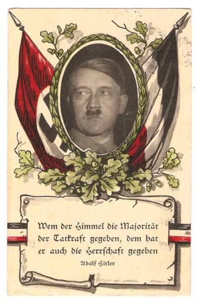 WWII German Reichskanzler Adolf Hitler Postcard