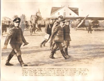 WWII AP Wire Press Photo Hitler in Poland