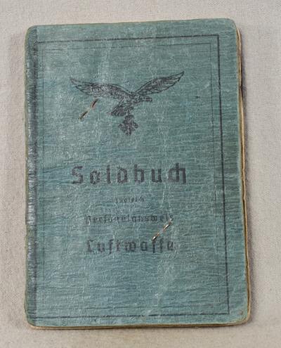 WWII Luftwaffe Soldbuch 1939