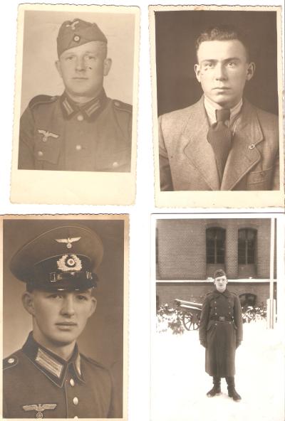 WWII German Picture Postcard Photograph Lot of 4