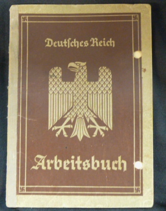 WWII German Arbeitsbuch 1st Pattern