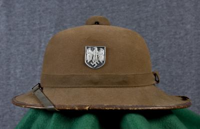 WWII German WH DAK Pith Helmet