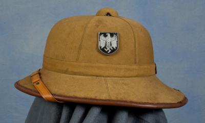 WWII German DAK Pith Helmet 1st Pattern