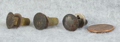 WWII German Helmet Rivets Set of 3