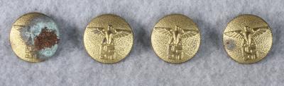 NSDAP 4 German Political Coat Buttons