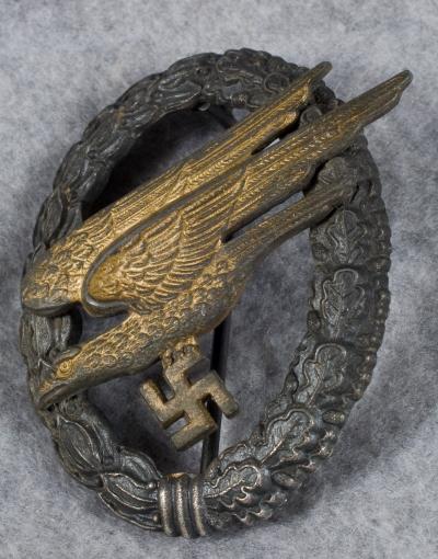 WWII Assmann Luftwaffe Paratrooper Badge