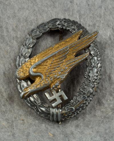 Luftwaffe Fallschirmjager Paratrooper Badge B&NL 