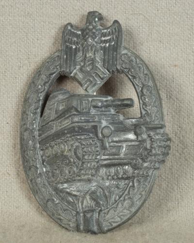 Panzer Assault Badge Silver Adolf Scholze