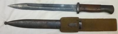 WWII German Tropical K98 Bayonet & Frog