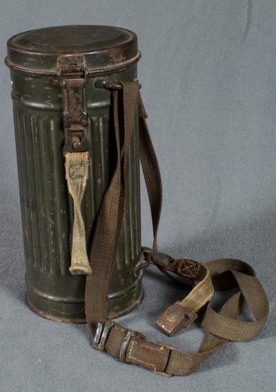 WWII German Gas Mask Canister Can