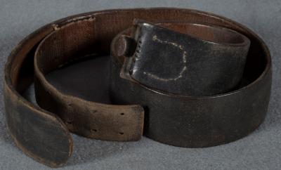 WWII German Army Leather Equipment Belt