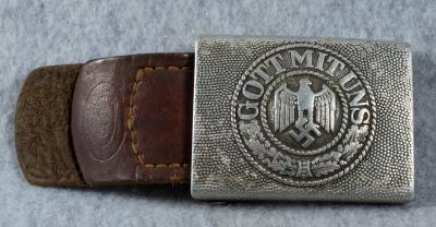 WWII German WH Army Belt Buckle SHu 40