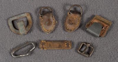 WWII German Equipment Buckles Rings Hardware