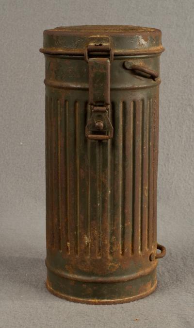 WWII German Gas Mask Canister Can