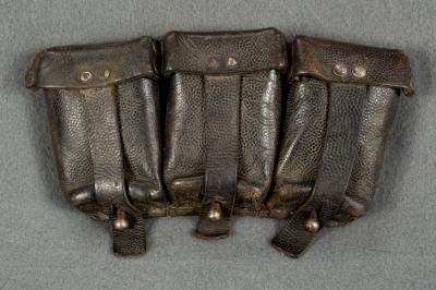 WWII German K98 Three Pocket Ammo Pouch