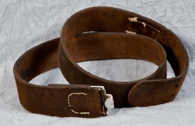 WWII German Army Leather Equipment Belt