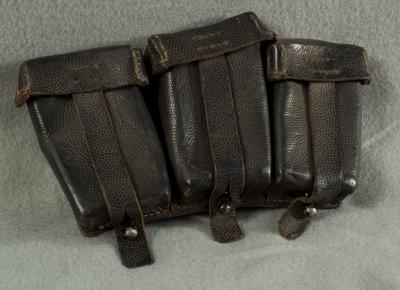 WWII German K98 Three Pocket Ammo Pouch 1944