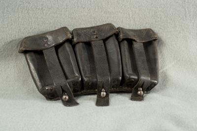 WWII German K98 Three Pocket Ammo Pouch 1943