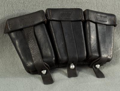 WWII German K98 Three Pocket Ammo Pouch 1937