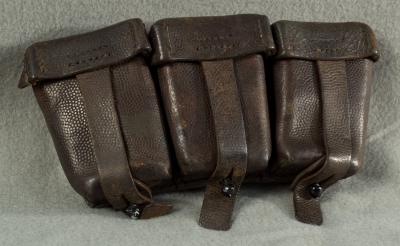 WWII German K98 Three Pocket Ammo Pouch 1937