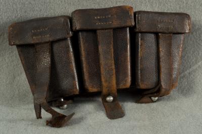 WWII German K98 Three Pocket Ammo Pouch 1936