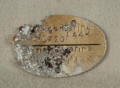 WWII German ID Identity Disk Kriegsmarine