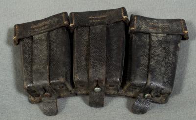 WWII German K98 Three Pocket Ammo Pouch