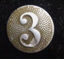 WWII German Uniform Button 3rd Company