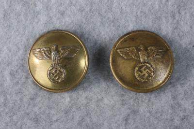 NSDAP 2 German Political Coat Buttons