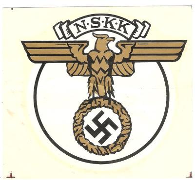 German NSKK Eagle Decal Repro