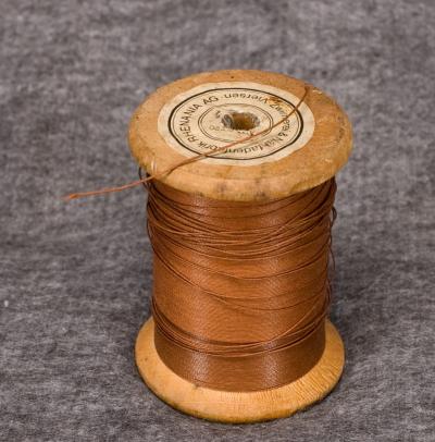 WWII German Spool of Thread SA Brown