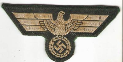 WWII Patch German Army Breast Eagle