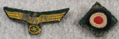 WWII German Coastal Artillery Cap Insignia