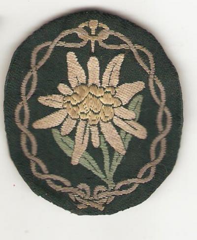 WWII German Edelweiss Patch