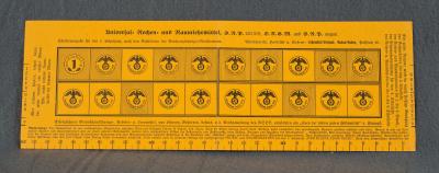 WWII era German Teaching Aid Numbers Chart