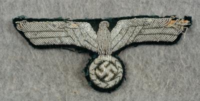 German Army Officer Bullion Breast Eagle