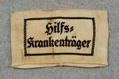 German Auxiliary Stretcher Bearers Armband