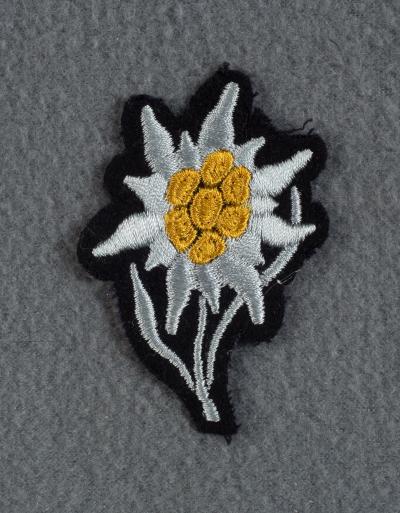 WWII German SS Edelweiss Cap Patch