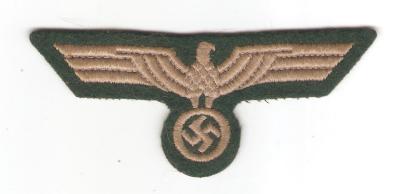 WWII Patch German Army Breast Eagle