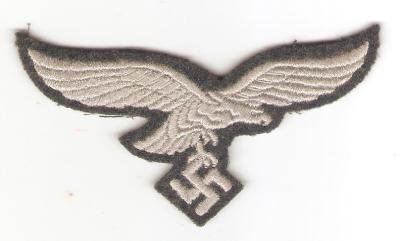 WWII Patch German Luftwaffe Breast Eagle