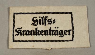 WWII German Auxiliary Stretcher Bearers Armband